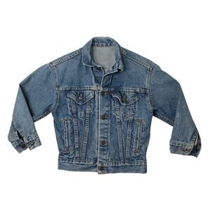 Vintage Levis Jacket Women S Small Denim Jean Type 3 Trucker Made USA 1998 *READ